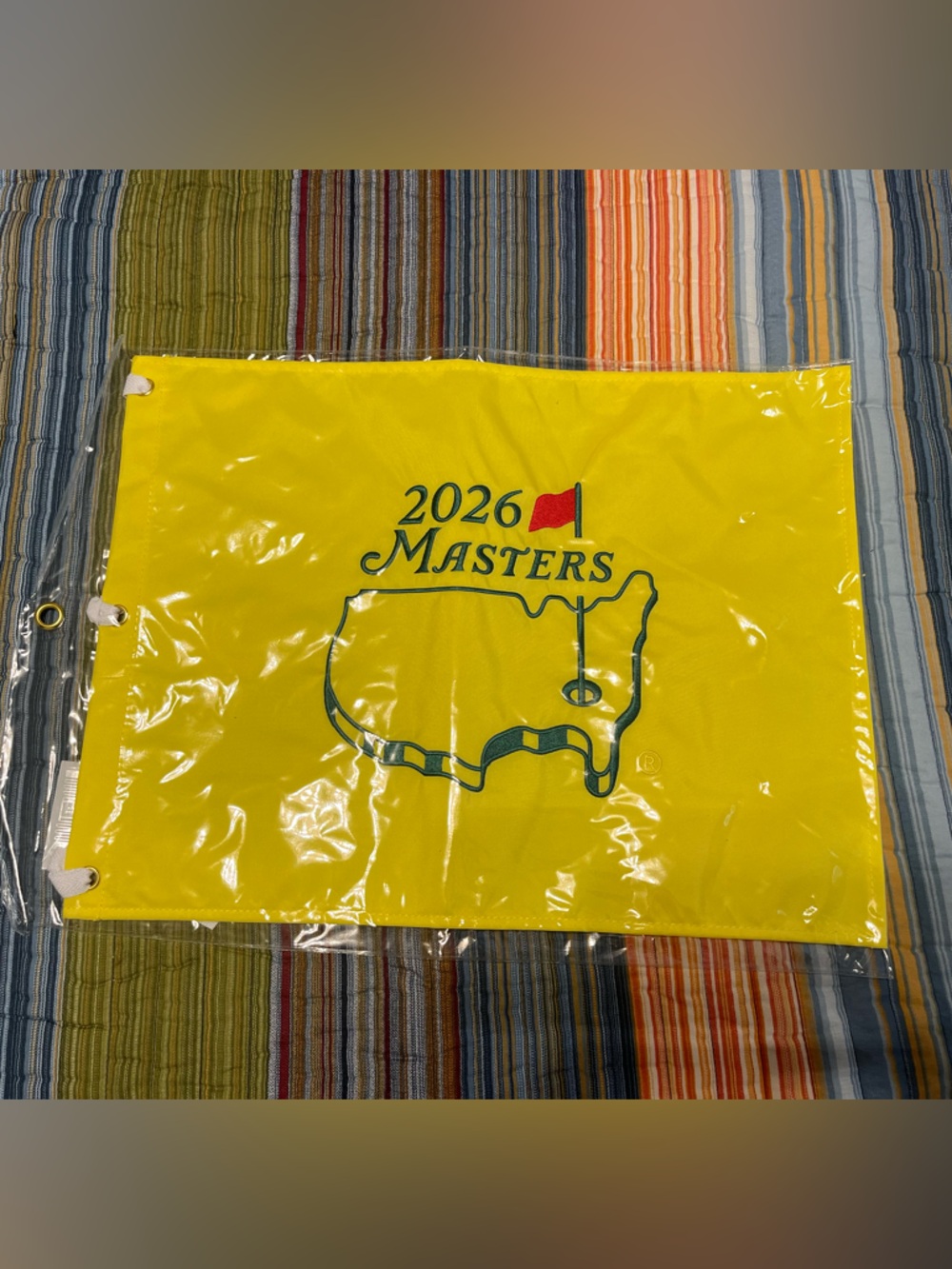 NWT Masters Yellow 2026 Golf Flag